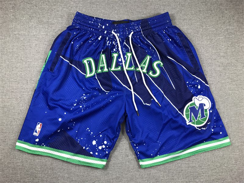 2025 Men NBA Dallas Mavericks Shorts Blue